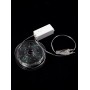 Гирлянда светодиодная "Нить-Роса", нить зеленая, 500LED диодов, 50м, контроллер-кнопка, цвет-мульти. Артикул Г0145003