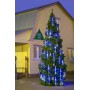 Гирлянда "Тающие сосульки", длина 1.5м, высота сосулек 60см, 4шт.,цвет синий, соединяются. Артикул Г81490